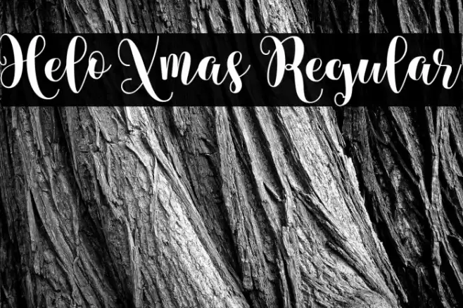 Helo Xmas Regular Schriftart examples