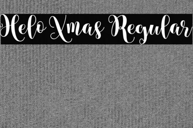Helo Xmas Regular Schriftart examples