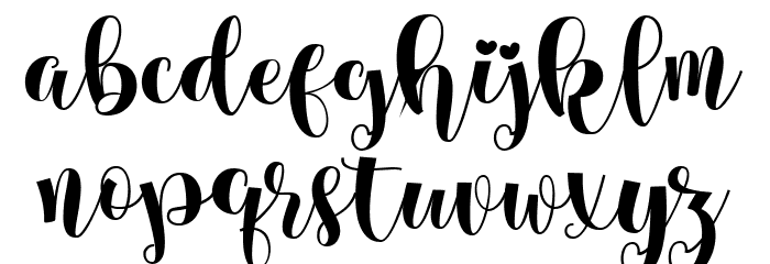Helo Xmas Regular Font LOWERCASE