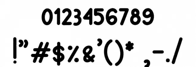 Helomate Regular Font OTHER CHARS