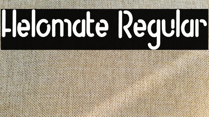 Helomate Regular Example 1