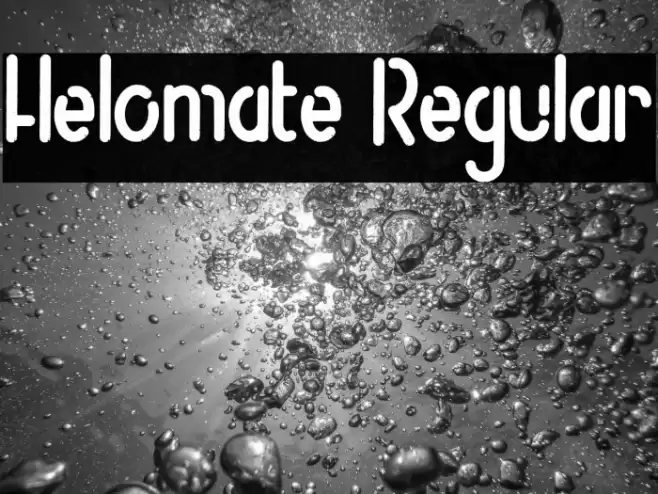 Helomate Regular Font examples