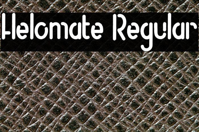 Helomate Regular Example 3