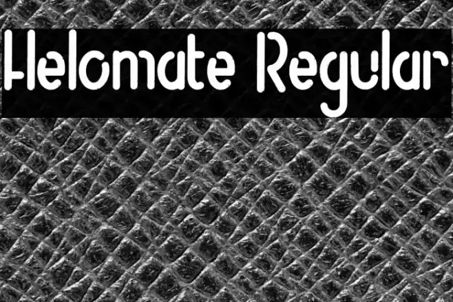Helomate Regular Font examples