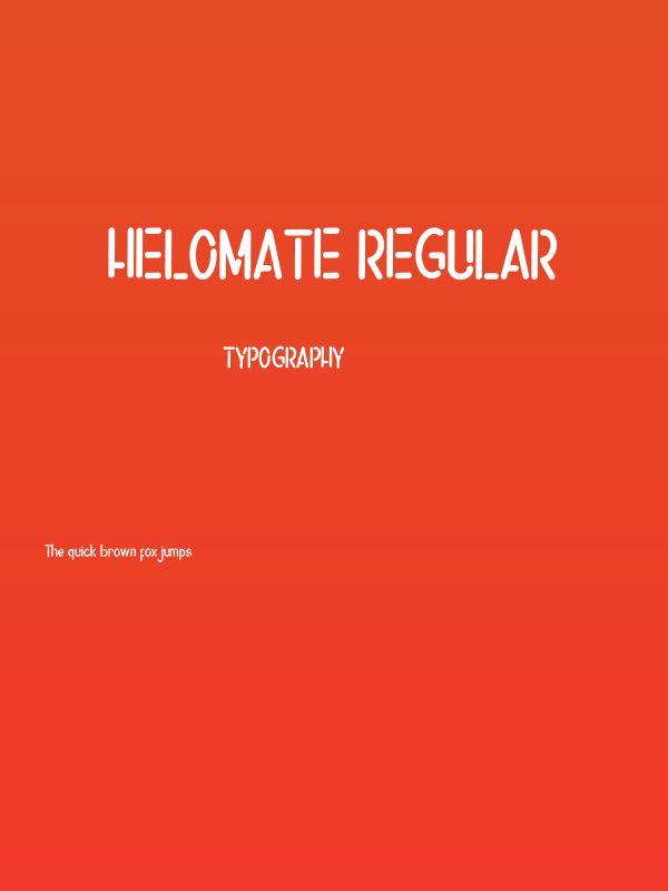 Helomate Regular Poster