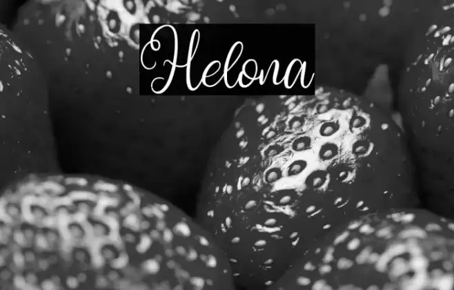 Helona Font examples