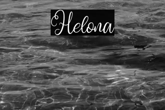 Helona Font examples