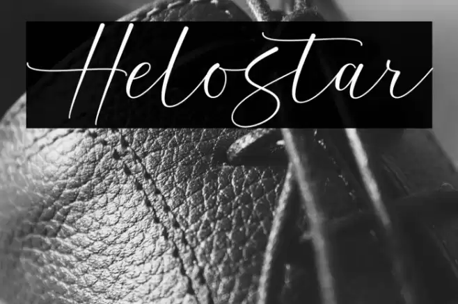 Helostar Font examples