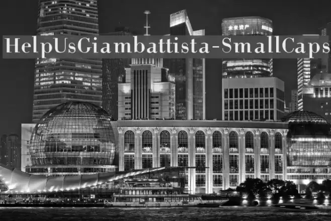 HelpUsGiambattista-SmallCaps Schriftart examples