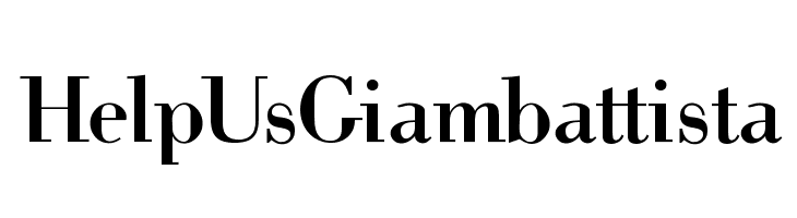 HelpUsGiambattista Font