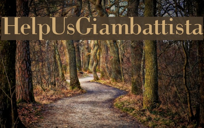 HelpUsGiambattista Font examples