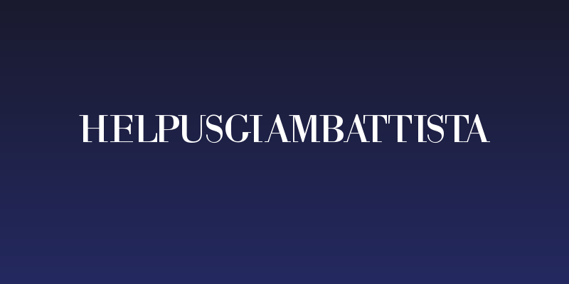 HelpUsGiambattista Social Header