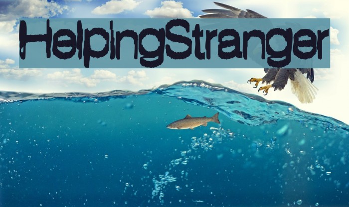 HelpingStranger Font examples