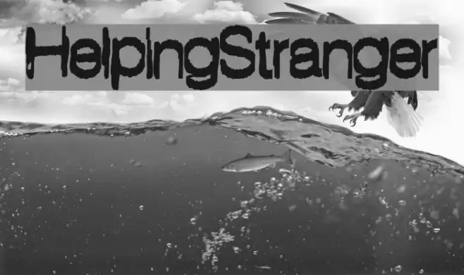 HelpingStranger Font examples