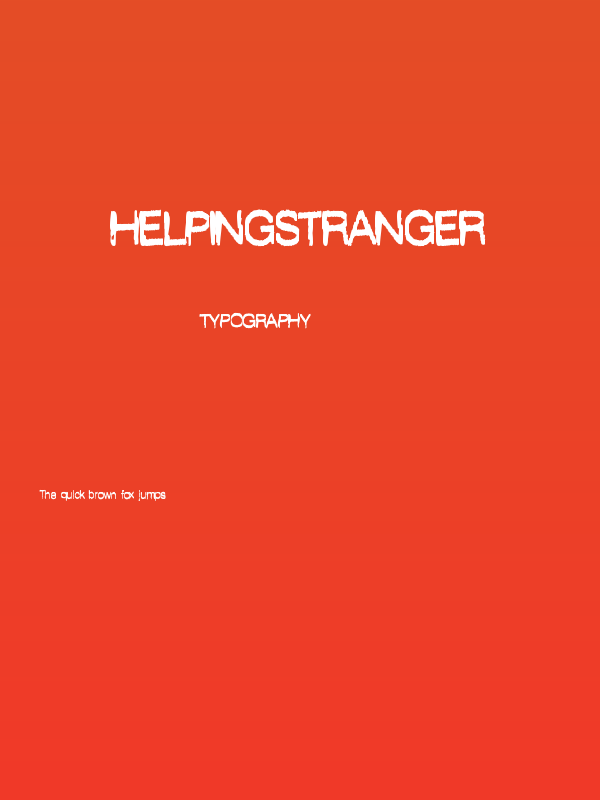 HelpingStranger Poster