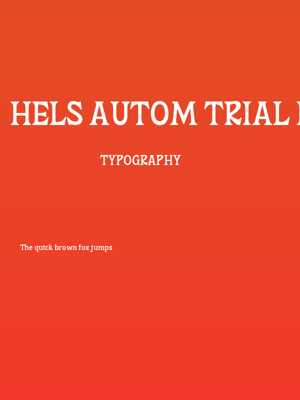 Hels Autom Trial Regular Poster