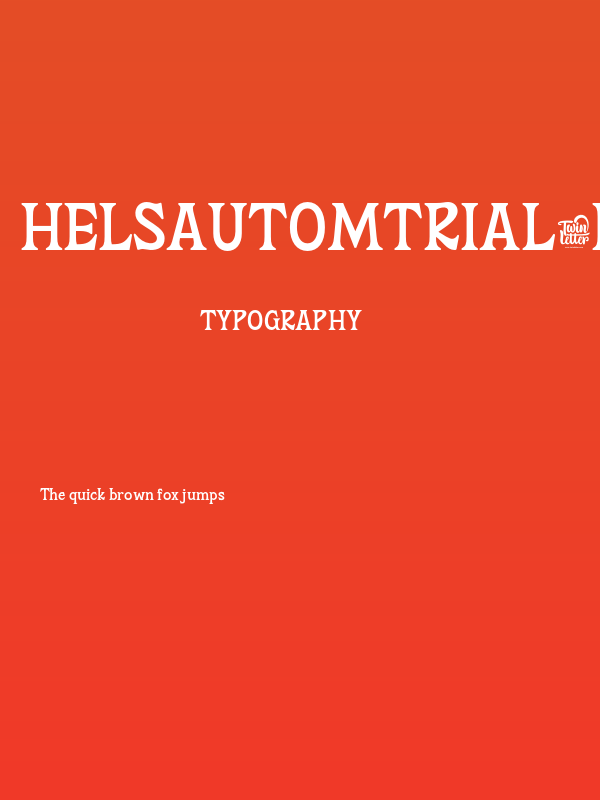 HelsAutomTrial-Regular Poster
