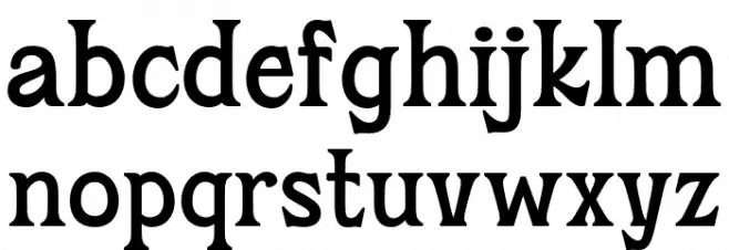 HelsAutomTrial-Regular Schriftart Kleinbuchstaben