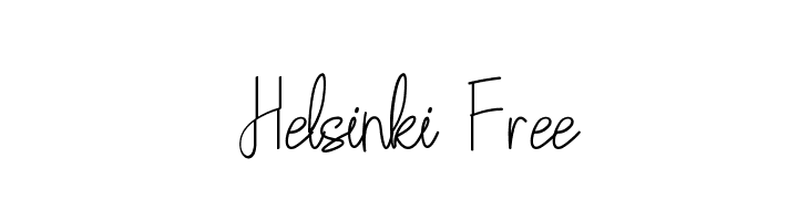 Helsinki Free  font caratteri gratis