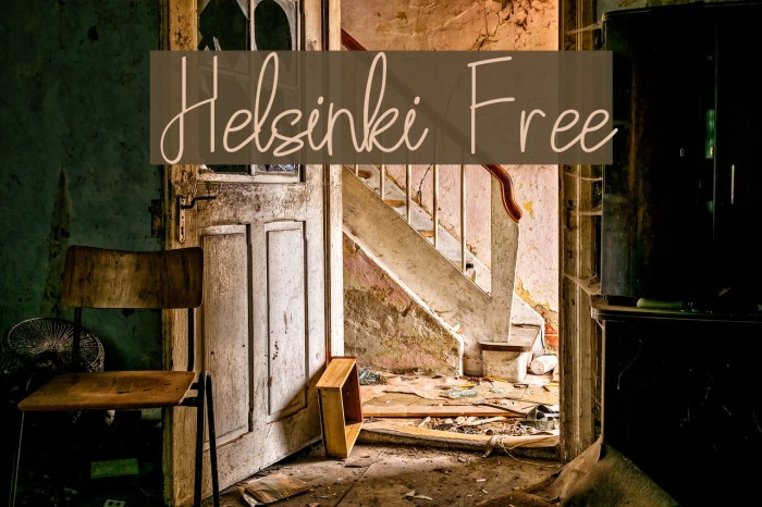 Helsinki Free Font examples
