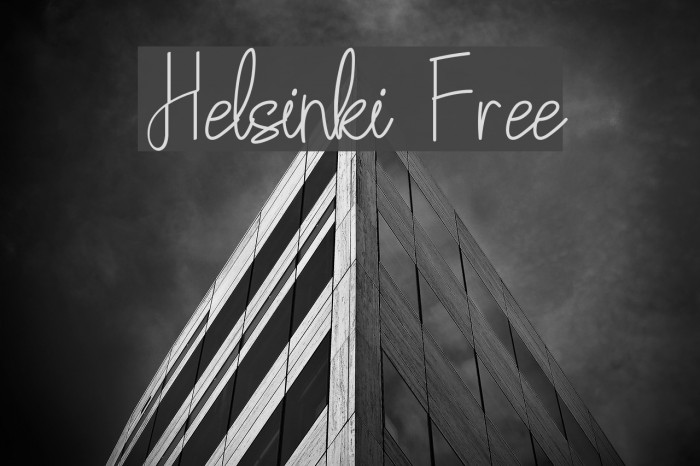 Helsinki Free Font examples