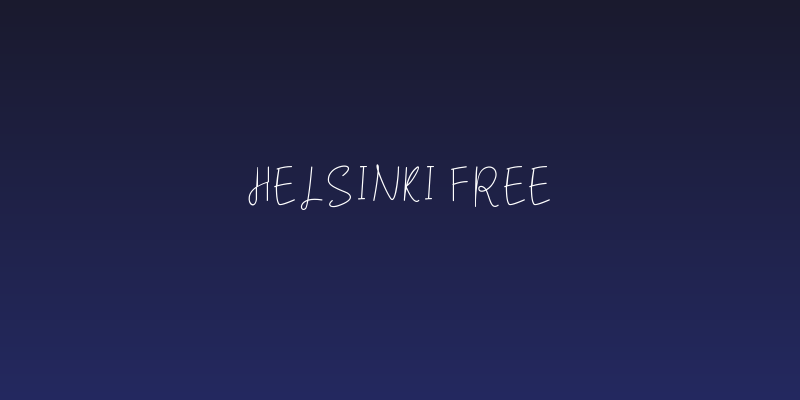 Helsinki Free Social Header