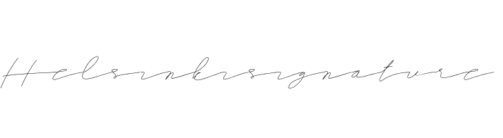 Helsinki signature  नि: शुल्क फ़ॉन्ट्स डाउनलोड