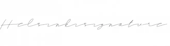 Helsinki signature  Frei Schriftart Herunterladen