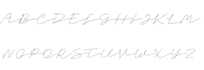 Helsinki signature Schriftart Groß