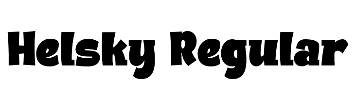 Helsky Regular  フリーフォントのダウンロード