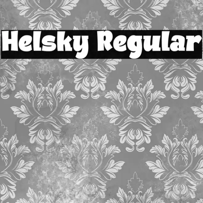 Helsky Regular Font examples