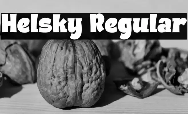 Helsky Regular Font examples