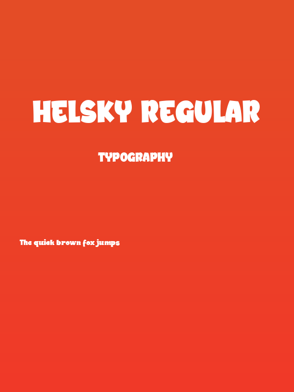 Helsky Regular Poster