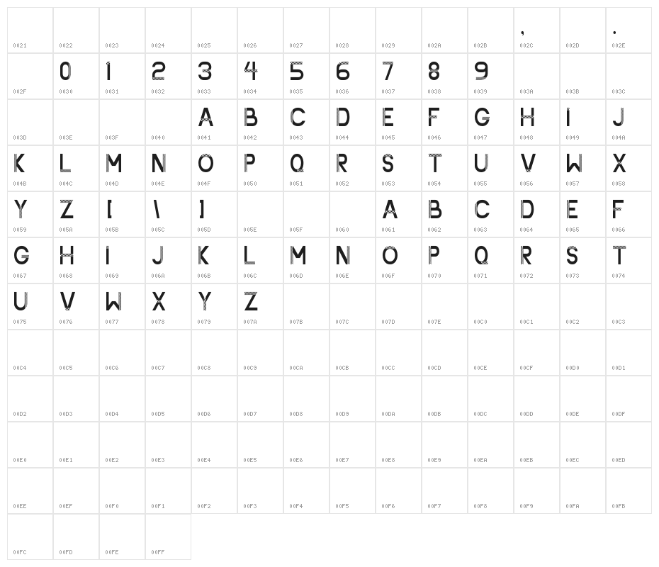 Heltavasha Demo Character Map