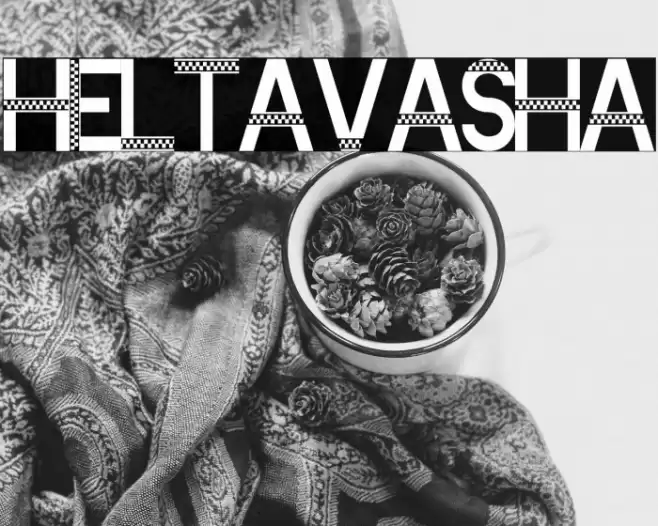 Heltavasha Font examples