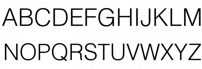 HelvLight Regular 字体 大写