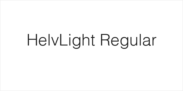 HelvLight Regular Logo
