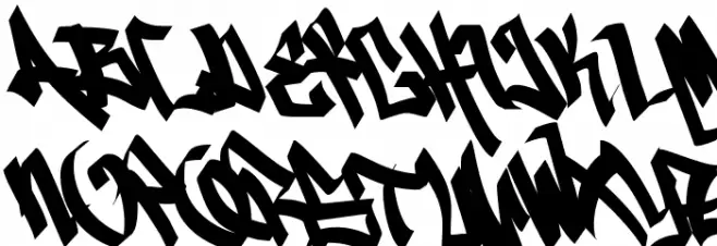 Helvair Graffiti フォント 大文字