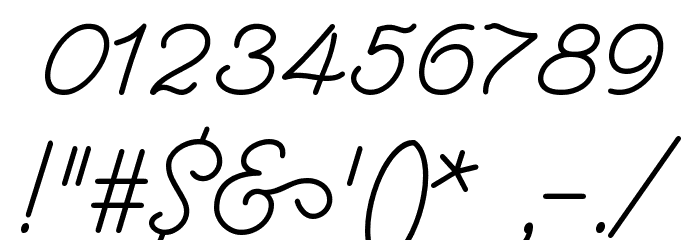 Helve Cursive Font OTHER CHARS