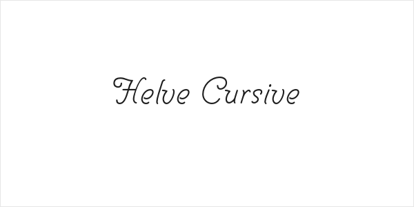 Helve Cursive Logo