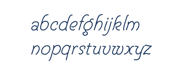 Helve Cursive Lowercase