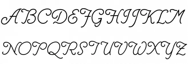 Helve Cursive Schriftart Groß