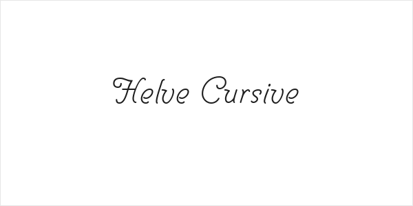 Helve Cursive Logo