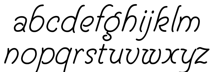 Helve Cursive Font LOWERCASE
