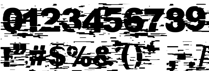 Helveglitch Font OTHER CHARS