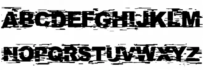 Helveglitch Polices MAJUSCULES