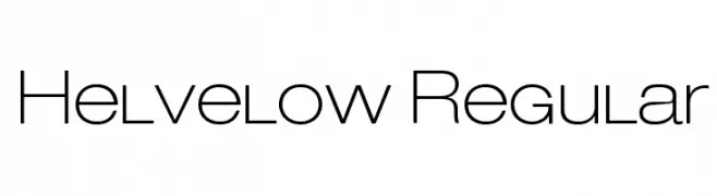 Helvelow Regular  Frei Schriftart Herunterladen
