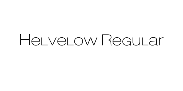 Helvelow Regular Logo