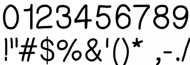 HelvetiHand Font OTHER CHARS