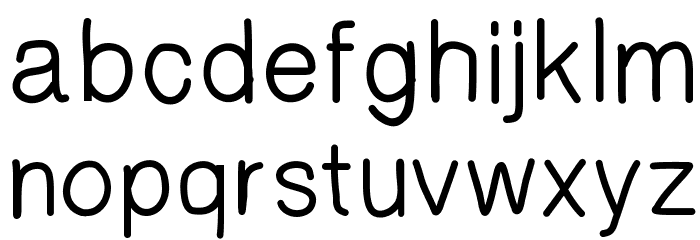 HelvetiHand Font LOWERCASE